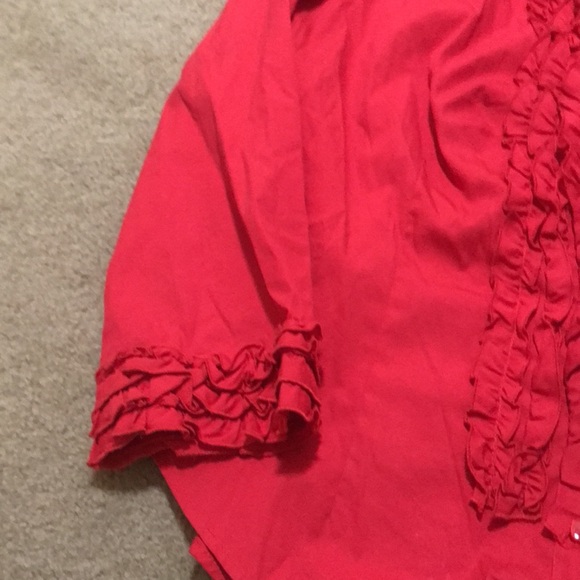 🌸NEW🌸 Moschino Cheap and Chic Vintage Ruffle Button Down Top/Cardigan - Picture 10 of 15